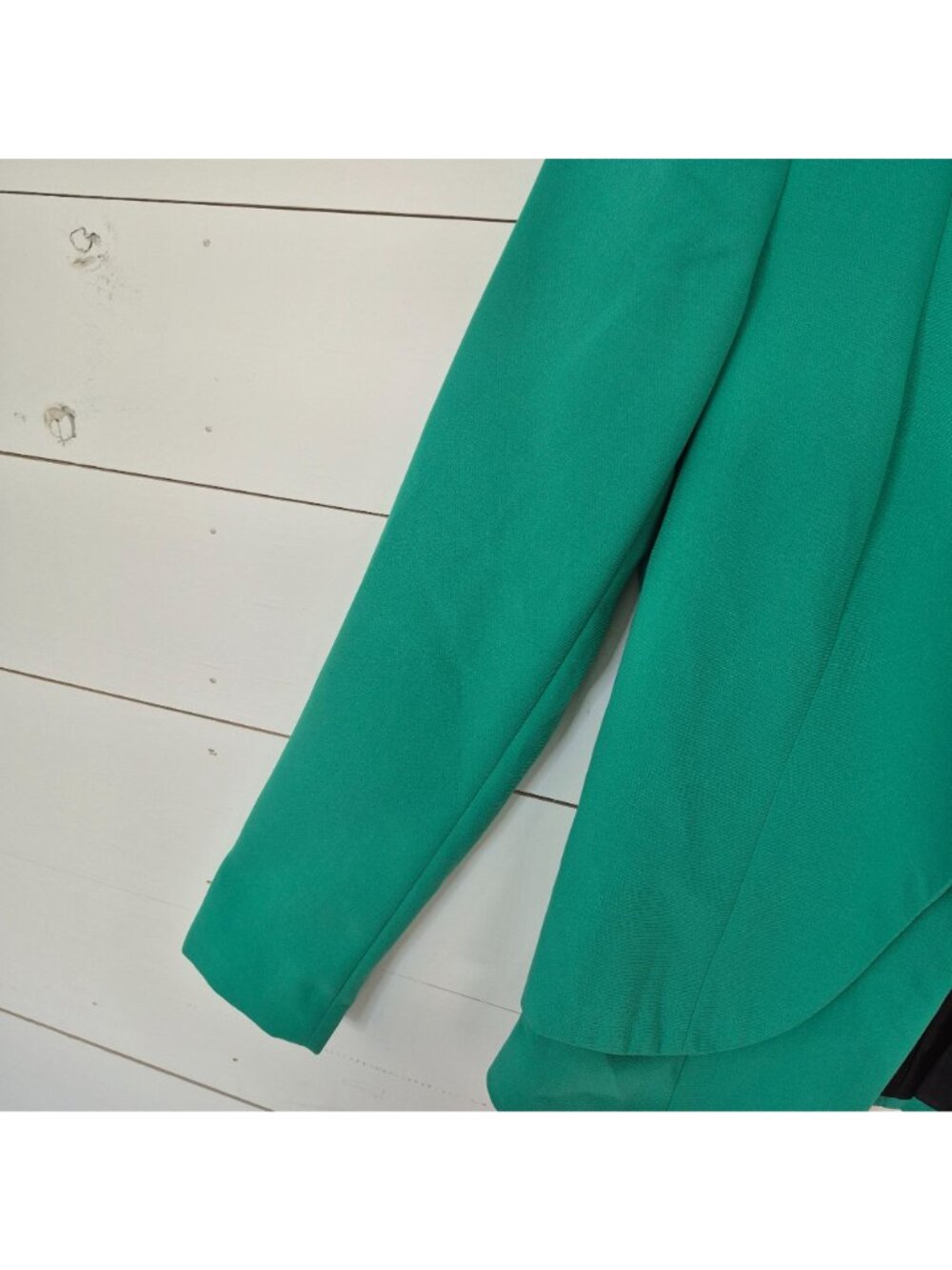Kenneth Cole Womens XS Green Open Front Blazer - Picture 5 of 7